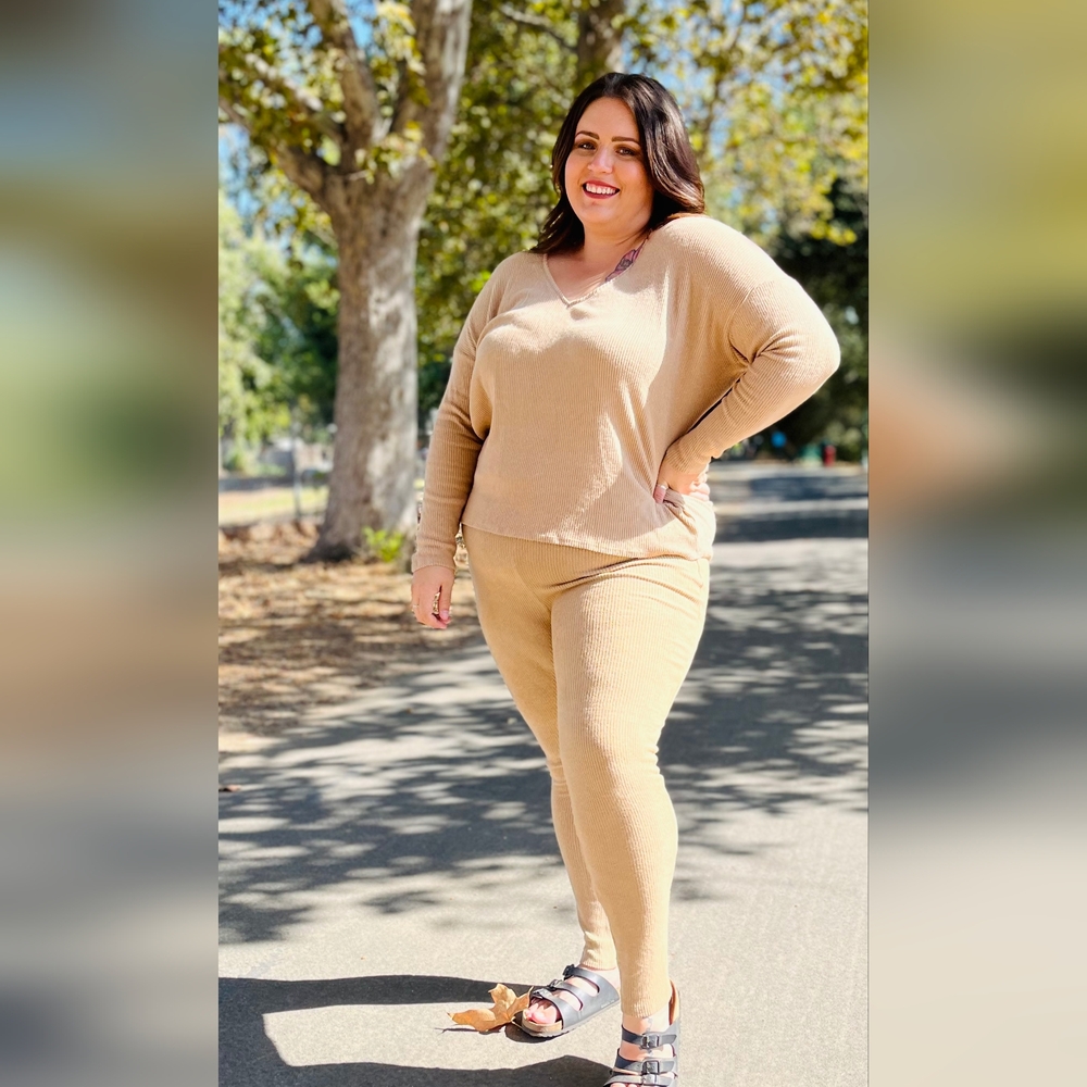Plus Size Comfy Ribbed Pullover